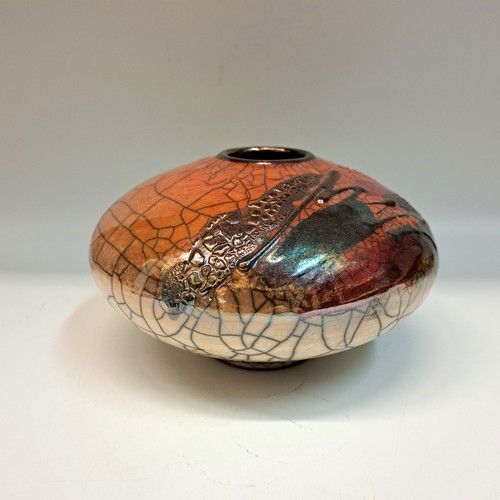 #231038 Raku, 3xFired 3.5x5.75 $32 at Hunter Wolff Gallery